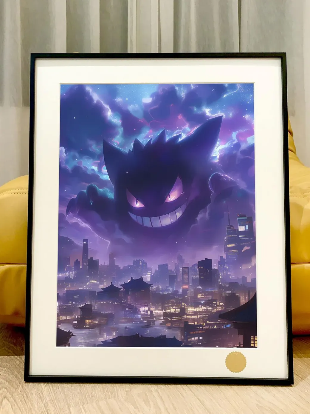 Night Attack Gengar Decorative Painting - Pokemon - Xingkong Studio