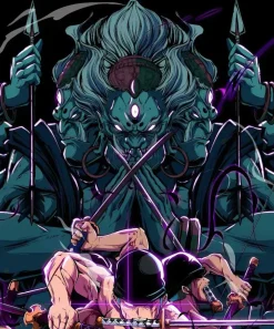 Nine Sword Style Roronoa Zoro Decorative Painting - ONE PIECE - H-TWO Studio