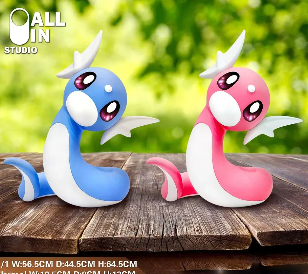 Normal & 1/1 Size Dratini - Pokemon Resin Statue - ALL IN Studio