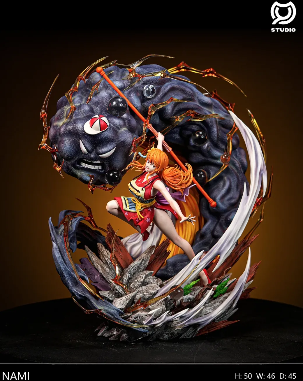 Onigashima Battle Series 002 Zeus & Nami - ONE PIECE Resin Statue - MY-Studio