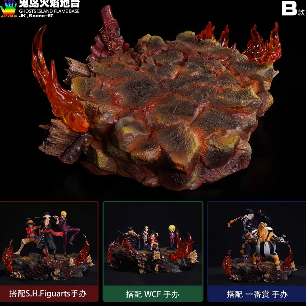 Onigashima Flame Base ONLY - ONE PIECE Resin Statue - JacksDo Studios