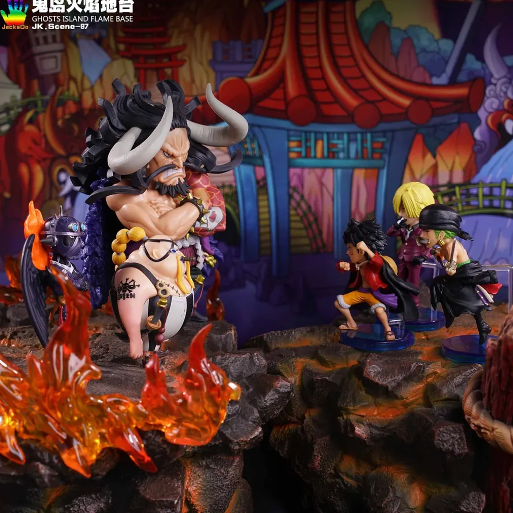 Onigashima Flame Base ONLY - ONE PIECE Resin Statue - JacksDo Studios