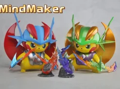 Original Colour Mega Salamence Cosplay Pikachu - Pokemon Resin Statue - MindMaker Studio