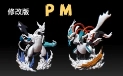 Overdrive Mode White Kyurem & Black Kyurem - Pokemon Resin Statue - PM-Studios