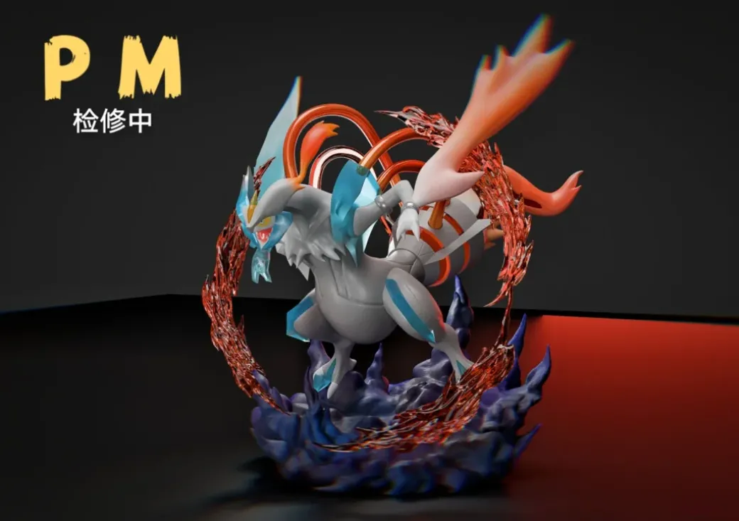 Overdrive Mode White Kyurem & Black Kyurem - Pokemon Resin Statue - PM-Studios