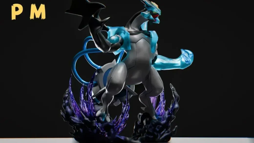 Overdrive Mode White Kyurem & Black Kyurem - Pokemon Resin Statue - PM-Studios