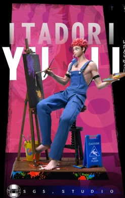 Painter Yuji Itadori - Jujutsu Kaisen Resin Statue - SGS Studio