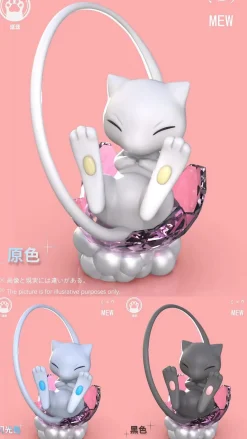 Palm Treasure Series 004 Mew - Pokemon Resin Statue - Wang Wang Studio