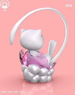 Palm Treasure Series 004 Mew - Pokemon Resin Statue - Wang Wang Studio