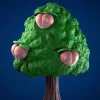 Pecha Berry Tree - Pokemon Resin Statue - Asterism Studio