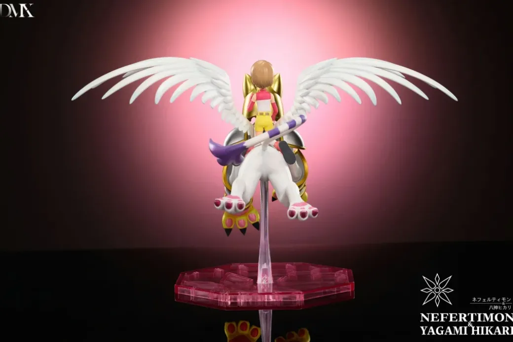 Pegasmon & Takeru Takaishi & Nefertimon & Kari Kamiya - Digimon Resin Statue - DMX Studios