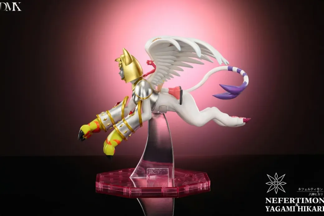 Pegasmon & Takeru Takaishi & Nefertimon & Kari Kamiya - Digimon Resin Statue - DMX Studios