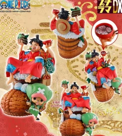 Petitrama DX Logbox Re Birth 01 Monkey D. Luffy & Tony Tony Chopper - ONE PIECE Official Statue - MegaHouse
