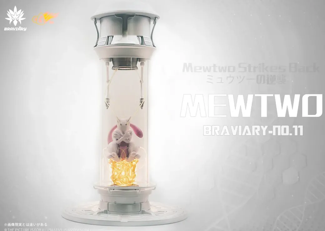 Petri Dish Mewtwo - Pokemon Statue - Braviary Studio