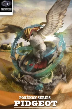Pidgeot Blizzard Scene - Pokemon Resin Statue - Monster Studios