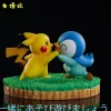 Pikachu & Piplup Playing - Pokemon Statue - XiaoDingDang Studio