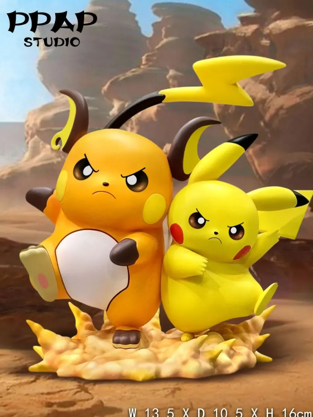 Pikachu VS Raichu - Pokemon Resin Statue - PPAP Studios