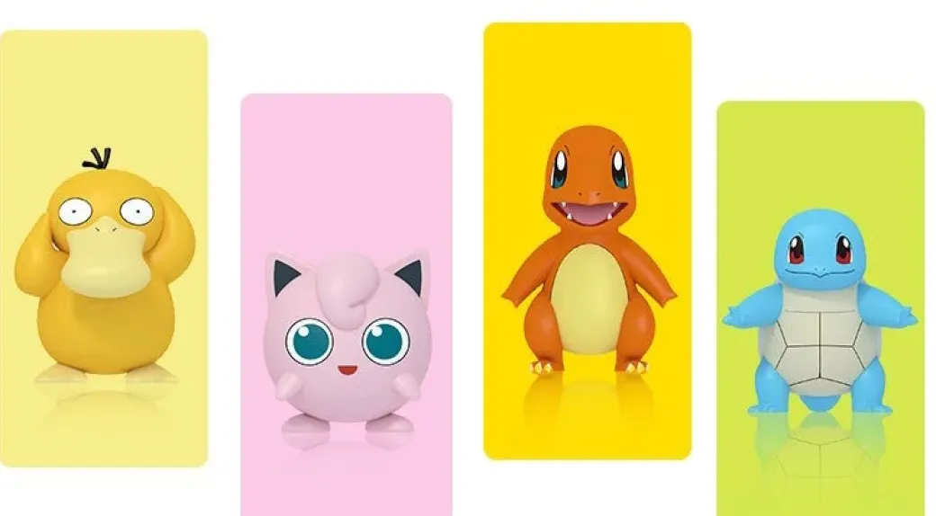 Pikachu/Bulbasaur/Charmander/Squirtle/Psyduck/Jigglypuff - Pokemon Statue / Car Trim - Official