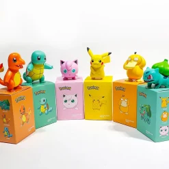Pikachu/Bulbasaur/Charmander/Squirtle/Psyduck/Jigglypuff - Pokemon Statue / Car Trim - Official