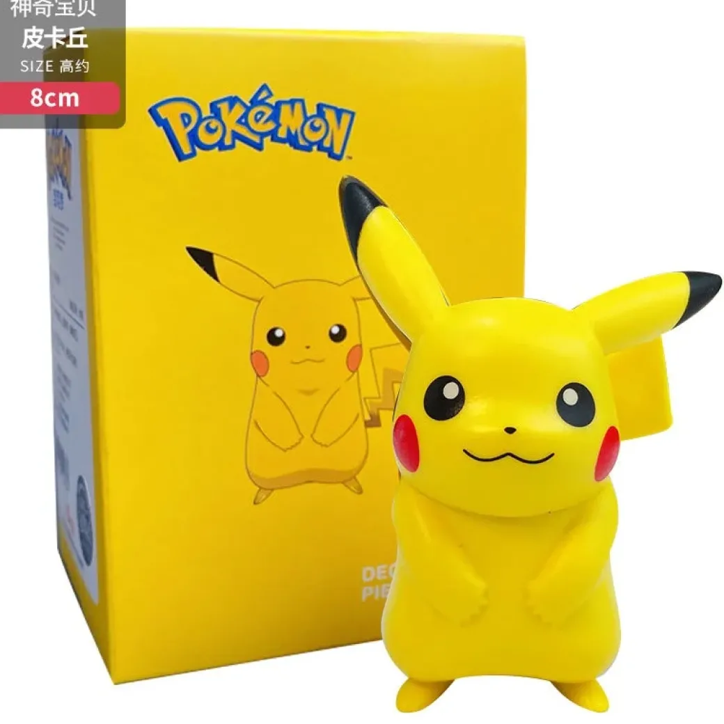 Pikachu/Bulbasaur/Charmander/Squirtle/Psyduck/Jigglypuff - Pokemon Statue / Car Trim - Official