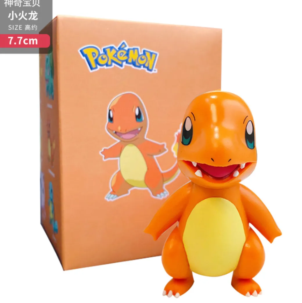 Pikachu/Bulbasaur/Charmander/Squirtle/Psyduck/Jigglypuff - Pokemon Statue / Car Trim - Official