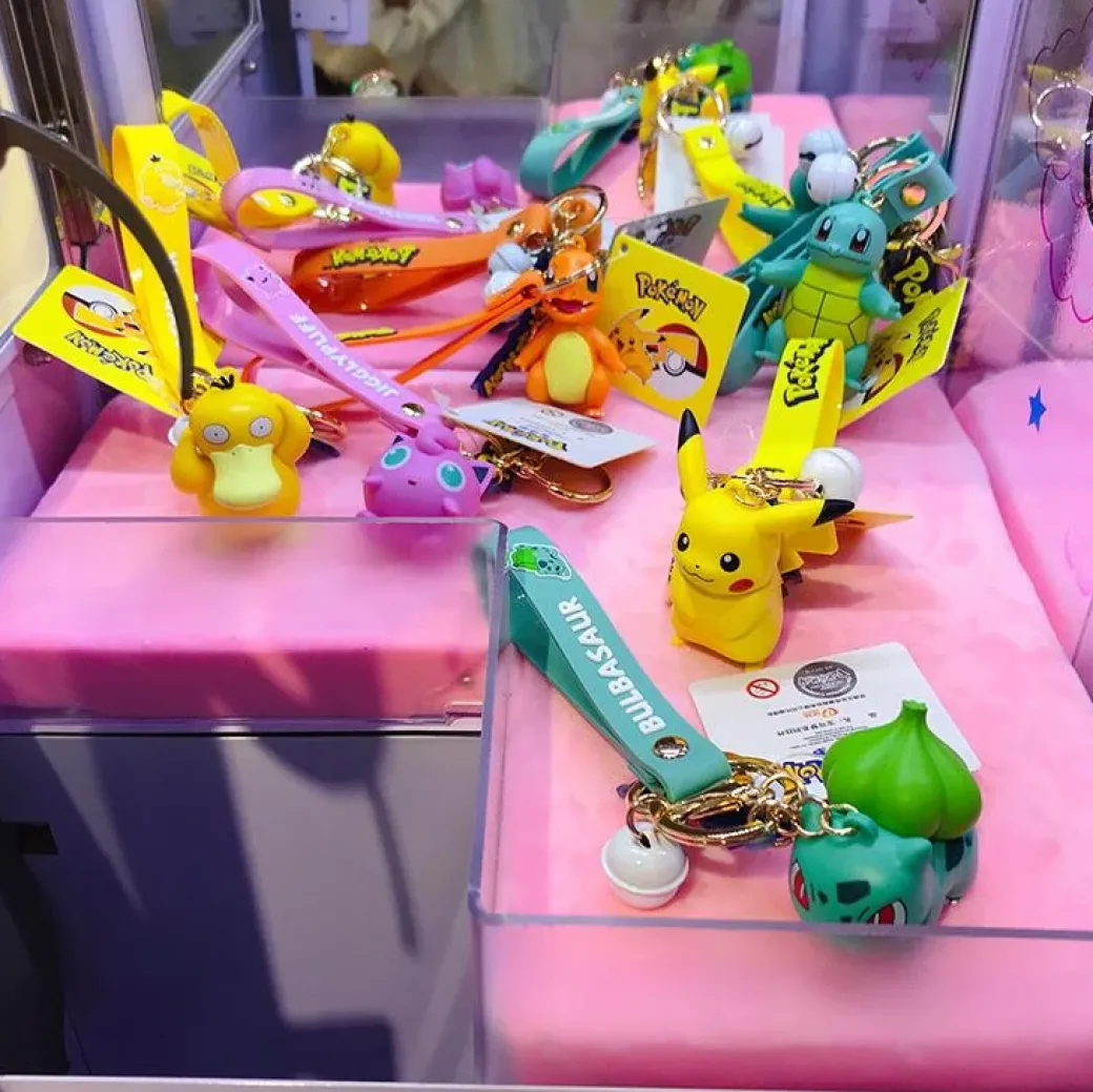Pikachu/Bulbasaur/Charmander/Squirtle/Psyduck/Jigglypuff - Pokemon Key Chains - Official