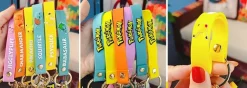 Pikachu/Bulbasaur/Charmander/Squirtle/Psyduck/Jigglypuff - Pokemon Key Chains - Official