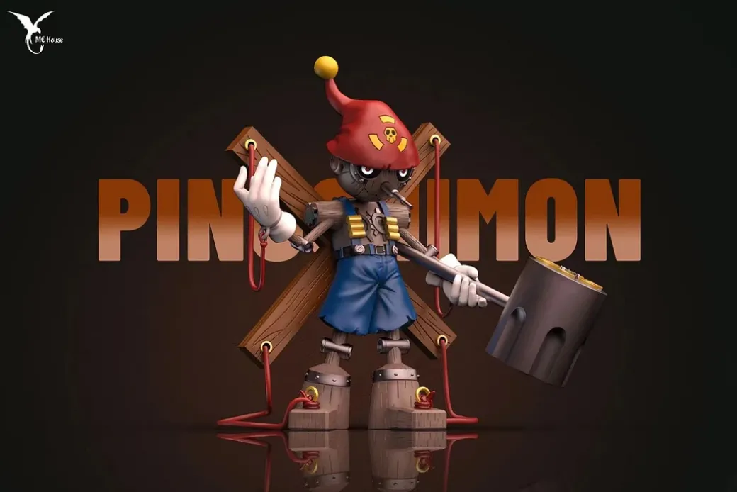 Pinochimon - Digimon Resin Statue - Me House Studio