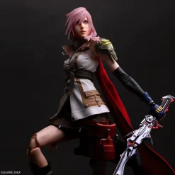Play Arts Kai Movable Lightning - (FF13) Final Fantasy XIII Official Statue - Square Enix