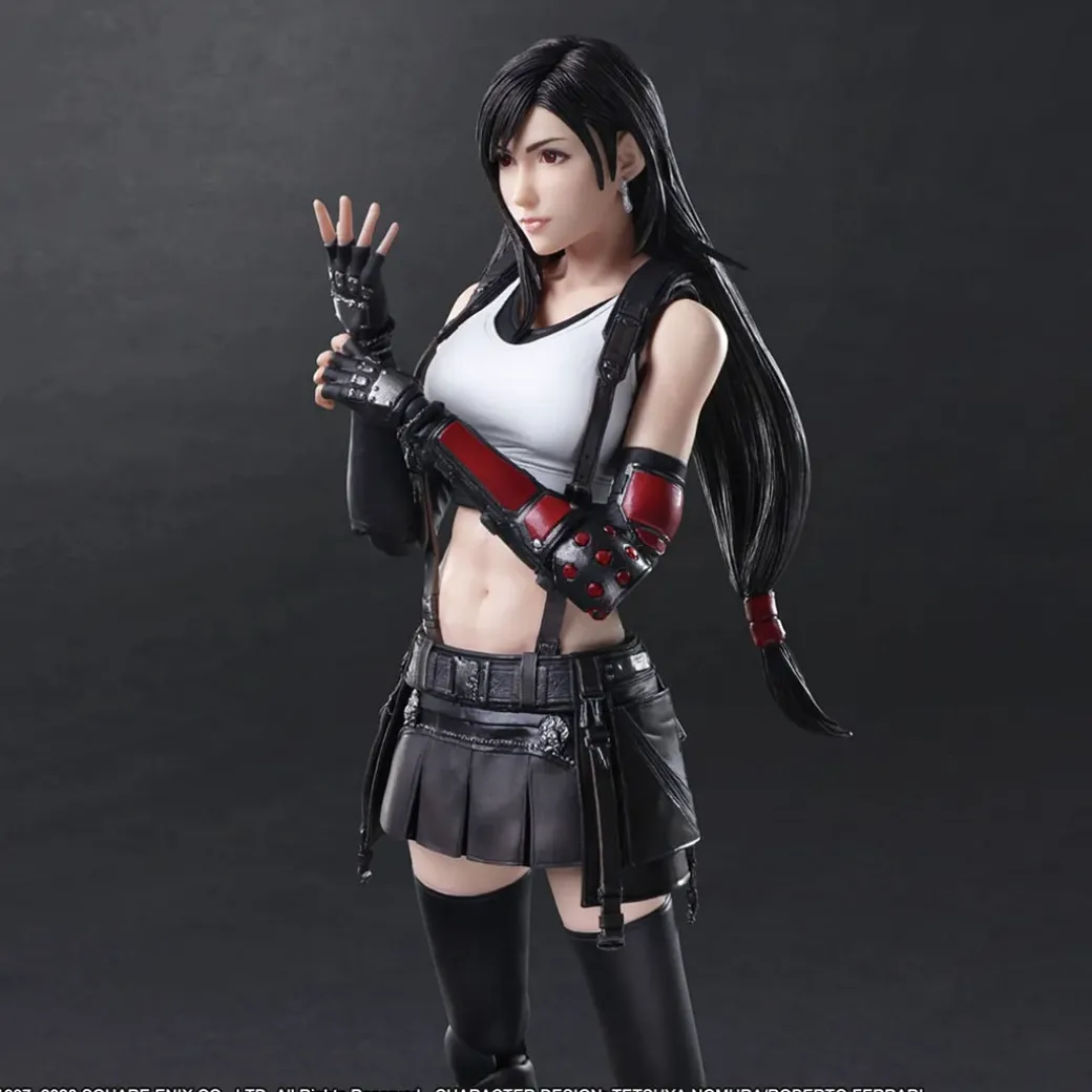 Play Arts Kai Tifa Lockhart Remake - (FF7) Final Fantasy VII Official Statue - Square Enix