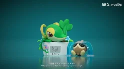 Pokemon Bonsai Series 005 Snivy & Seedot - Pokemon Statue - BBD-Studios