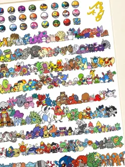 Pokemon Collection Decorative Painting - Pokemon - Xingkong Studio