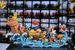 Pokemon Paddling Dragon Boat - Pokemon Resin Statue - VS Studios