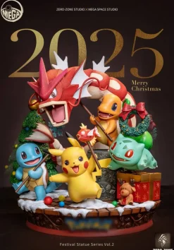 Pokemon Scene Series 001 New Year & 002 Christmas - Pokemon Resin Statue - MEGA SPAC Studio