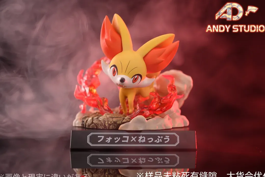 Pokemon Skill Museum Series 005 Heat Wave Fennekin - Pokemon Statue - Andy Studio