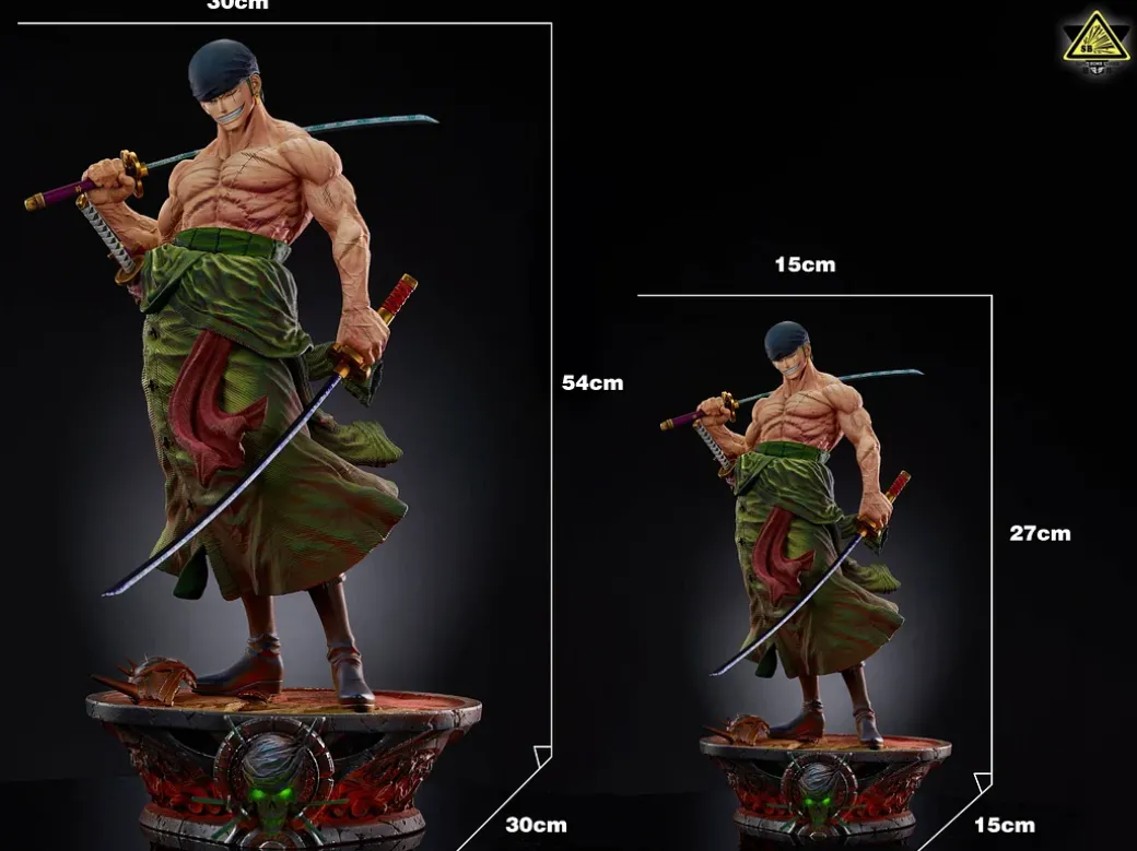 POP & 1/4 Scale Standing Roronoa Zoro - ONE PIECE Resin Statue - Super Bomb Studio