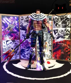 POP MAX Scale Charlotte Katakuri & Folding Screen - ONE PIECE Resin Statue - Black Studios