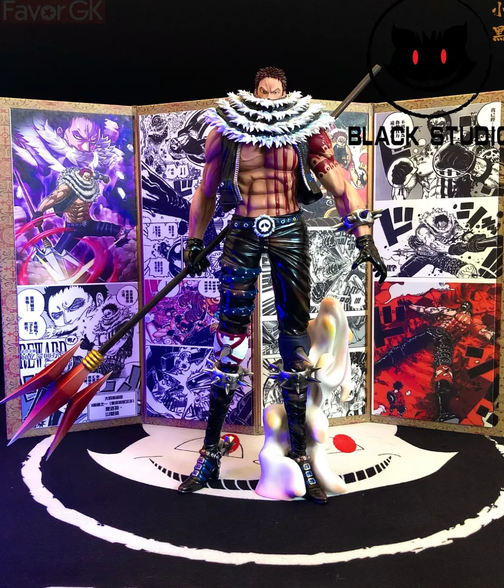 POP MAX Scale Charlotte Katakuri & Folding Screen - ONE PIECE Resin Statue - Black Studios