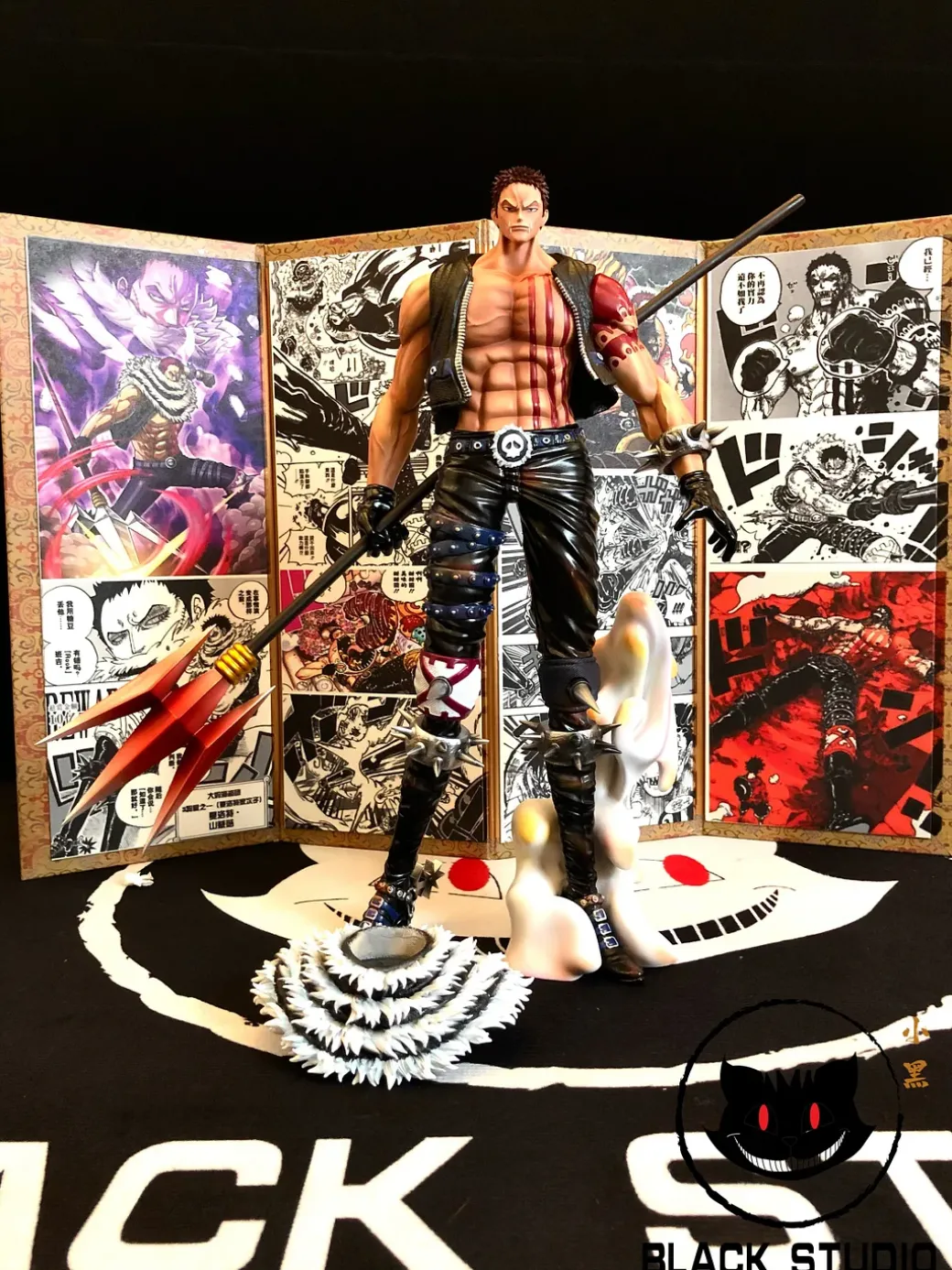 POP MAX Scale Charlotte Katakuri & Folding Screen - ONE PIECE Resin Statue - Black Studios