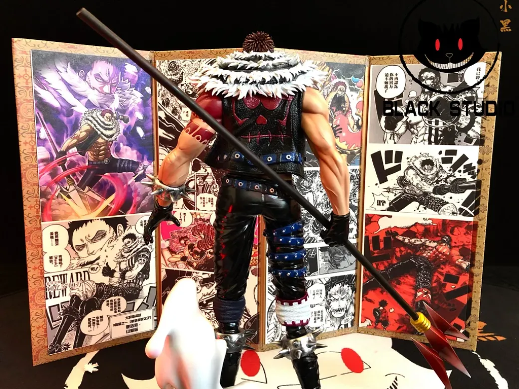 POP MAX Scale Charlotte Katakuri & Folding Screen - ONE PIECE Resin Statue - Black Studios