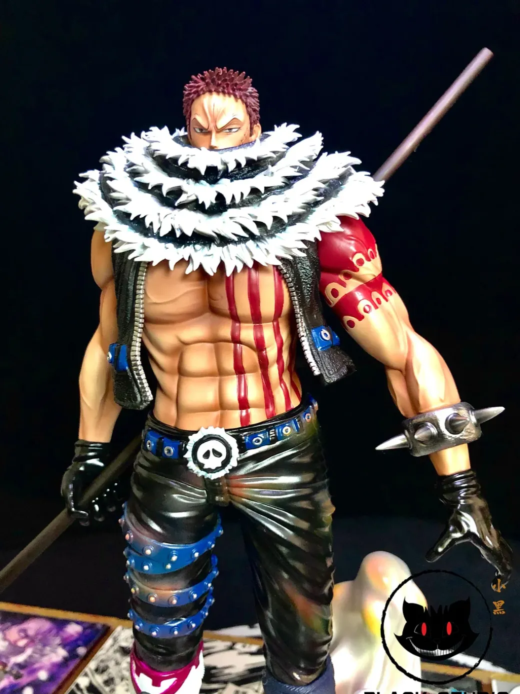 POP MAX Scale Charlotte Katakuri & Folding Screen - ONE PIECE Resin Statue - Black Studios