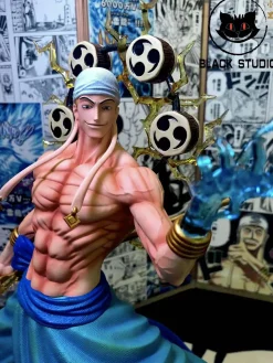 POP MAX Scale God of Skypiea Enel - ONE PIECE Resin Statue - Black Studios