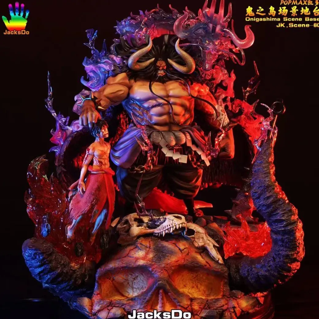 POP MAX Scale Luffy & Onigashima (Kaido not included) - ONE PIECE Resin Statue - JacksDo Studios
