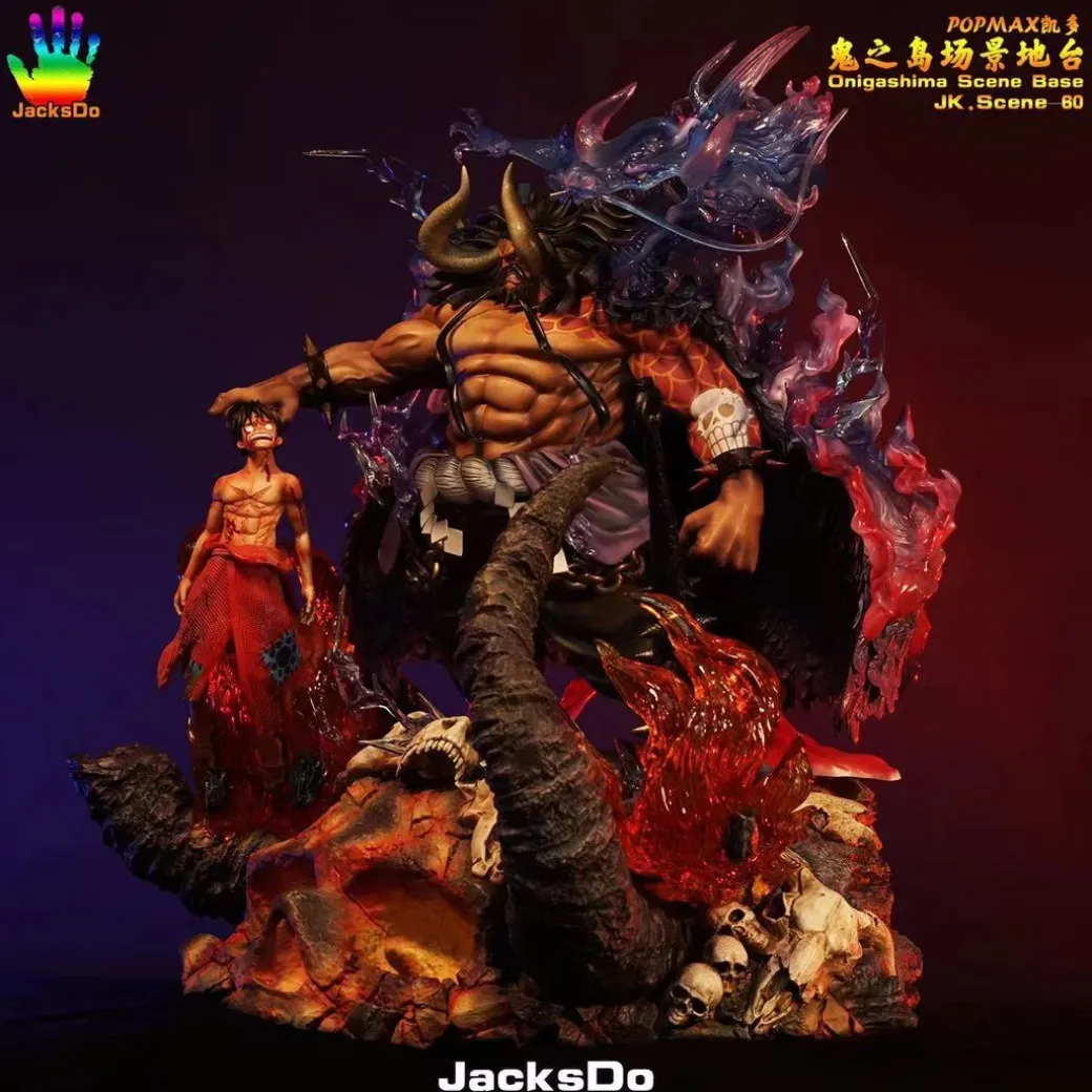 POP MAX Scale Luffy & Onigashima (Kaido not included) - ONE PIECE Resin Statue - JacksDo Studios