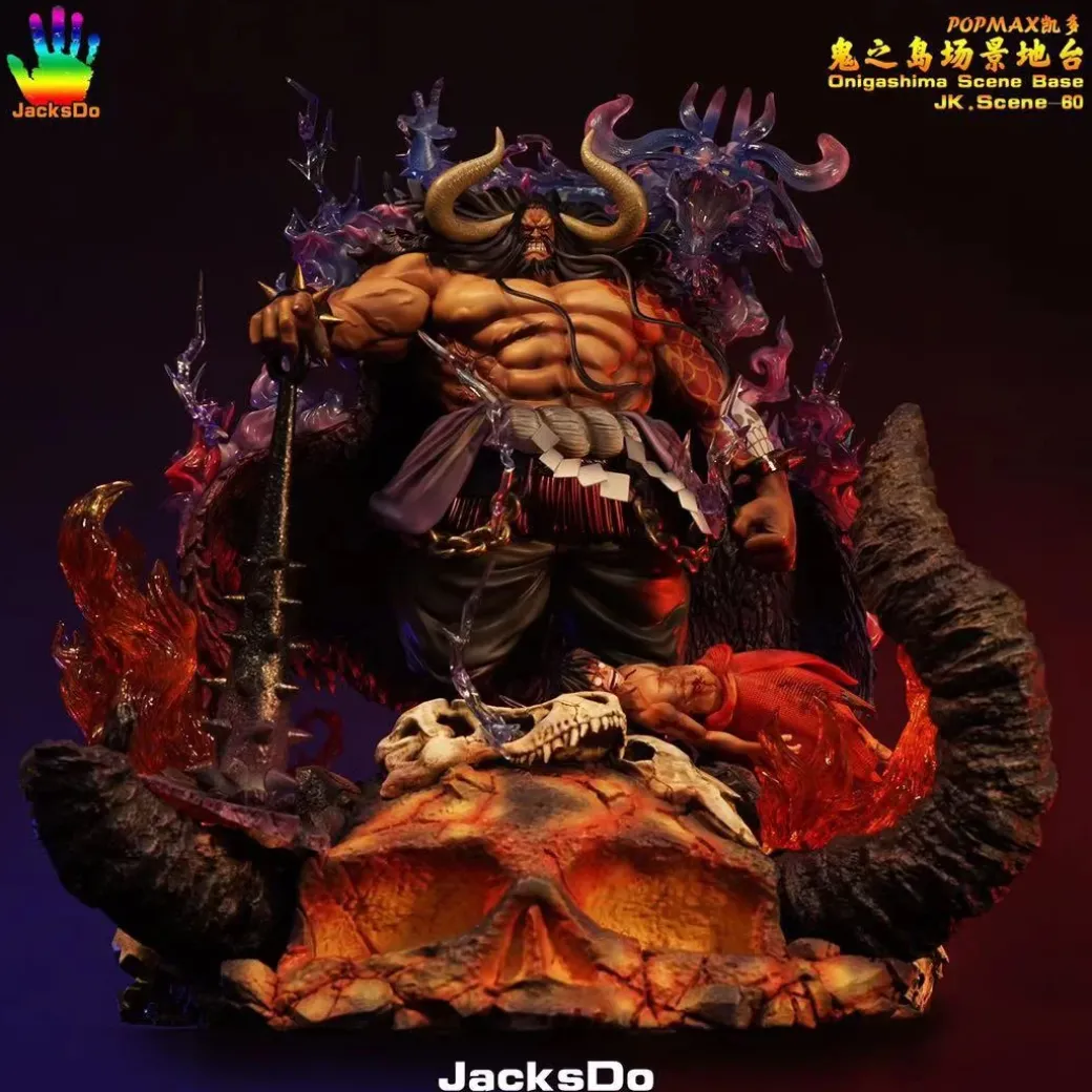 POP MAX Scale Luffy & Onigashima (Kaido not included) - ONE PIECE Resin Statue - JacksDo Studios