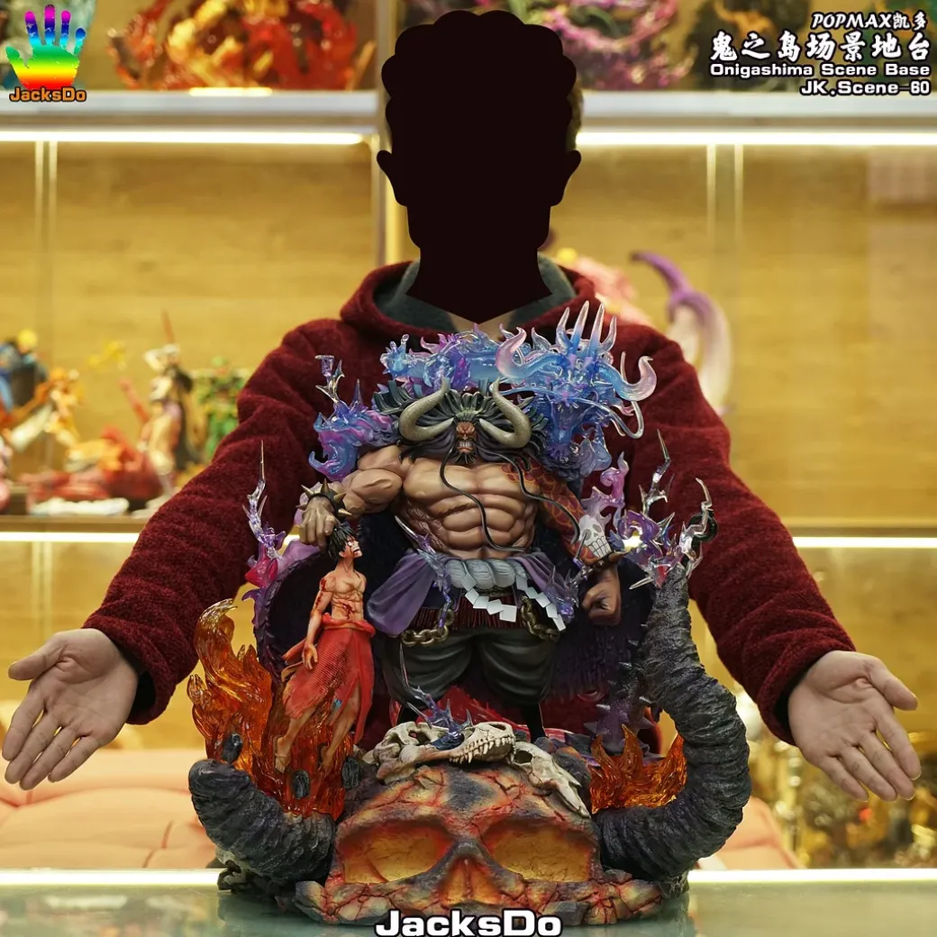 POP MAX Scale Luffy & Onigashima (Kaido not included) - ONE PIECE Resin Statue - JacksDo Studios