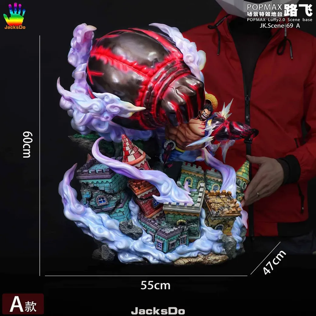 POP MAX Scale Monkey D. Luffy 2.0 Ver. Scene Base ONLY - ONE PIECE Resin Statue - JacksDo Studios