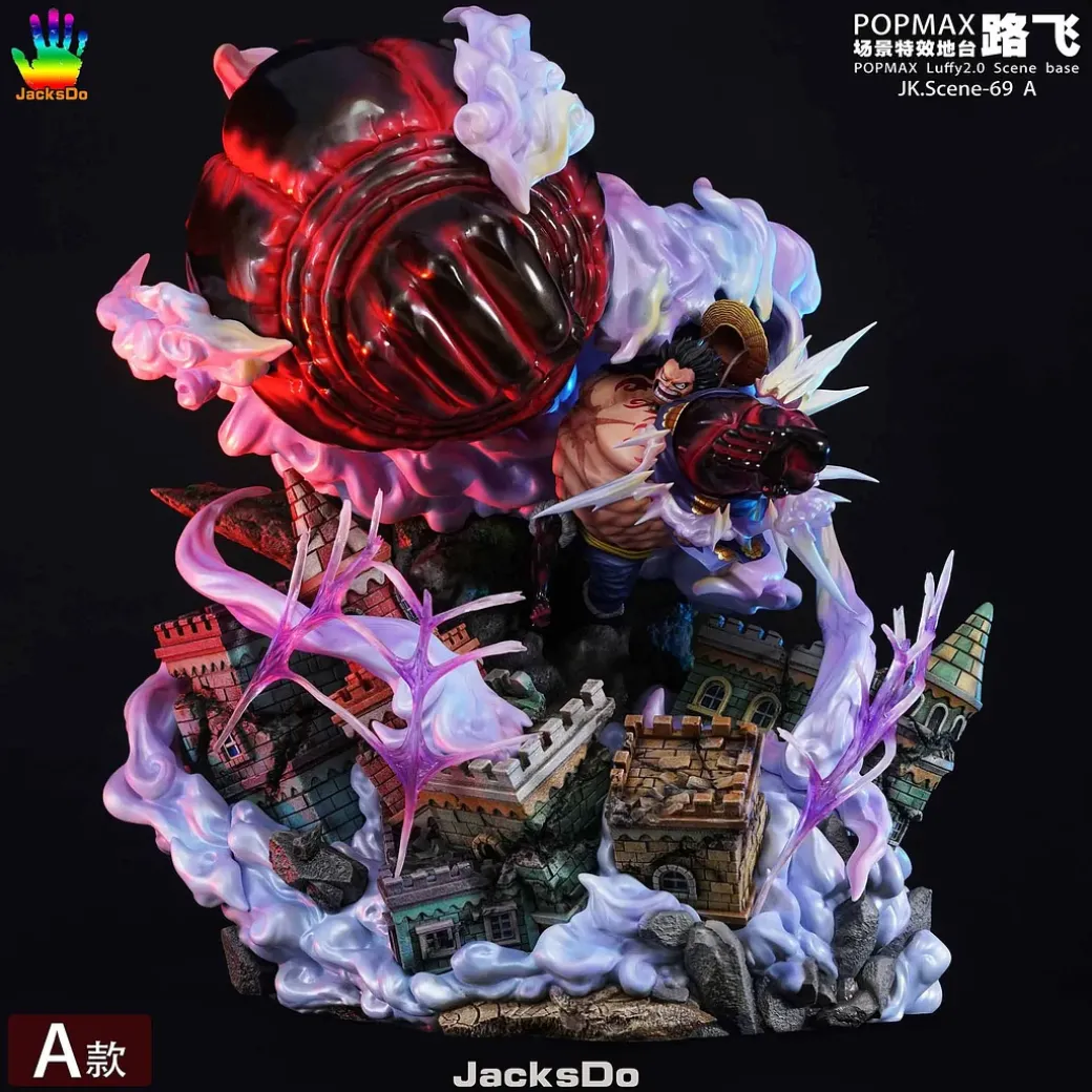 POP MAX Scale Monkey D. Luffy 2.0 Ver. Scene Base ONLY - ONE PIECE Resin Statue - JacksDo Studios