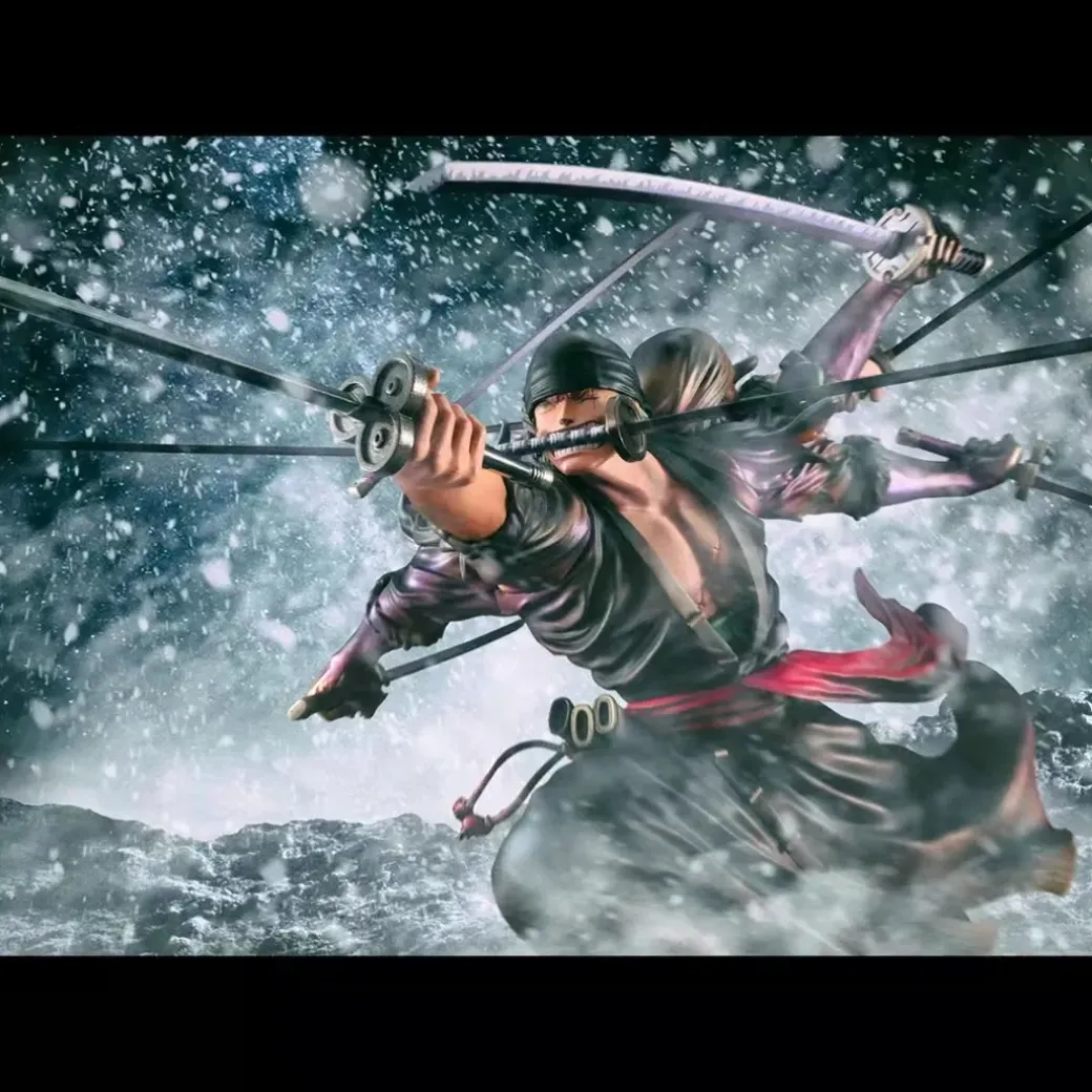 POP MAX Scale Roronoa Zoro with Kiki Kyutoryu: Ashura - ONE PIECE Official Statue - MegaHouse