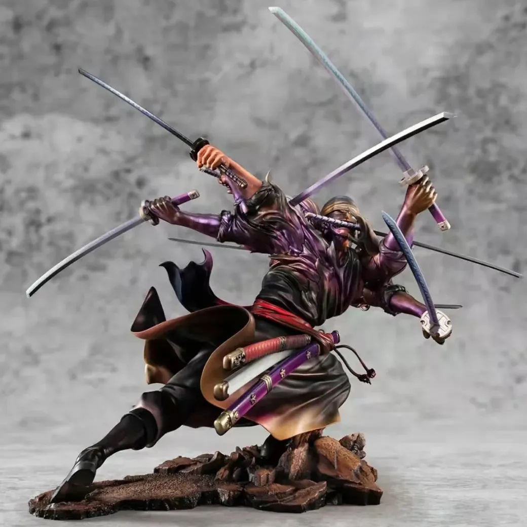 POP MAX Scale Roronoa Zoro with Kiki Kyutoryu: Ashura - ONE PIECE Official Statue - MegaHouse